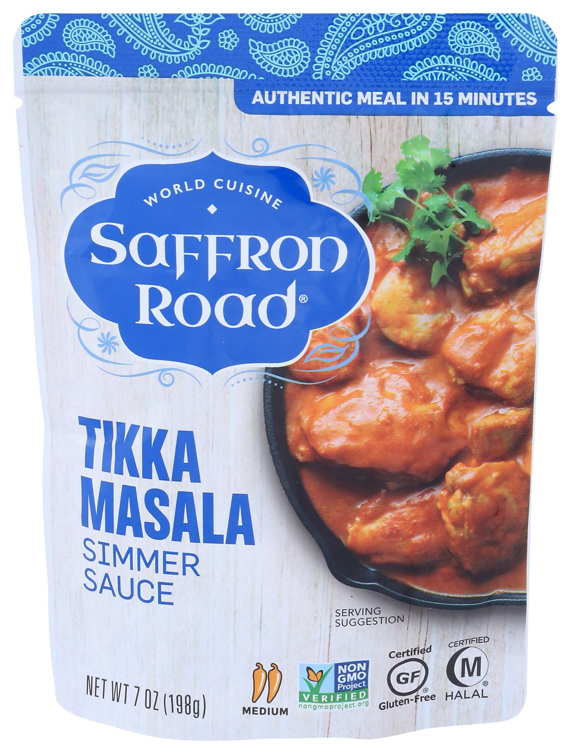 Saffron Road Tikka Masala Indian Simmer Sauce, 7 Ounce -- 8 Per Case