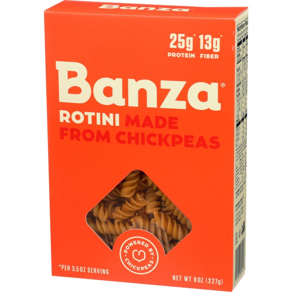 Banza Chickpea Rotini Pasta, 8 Ounce -- 6 per case.