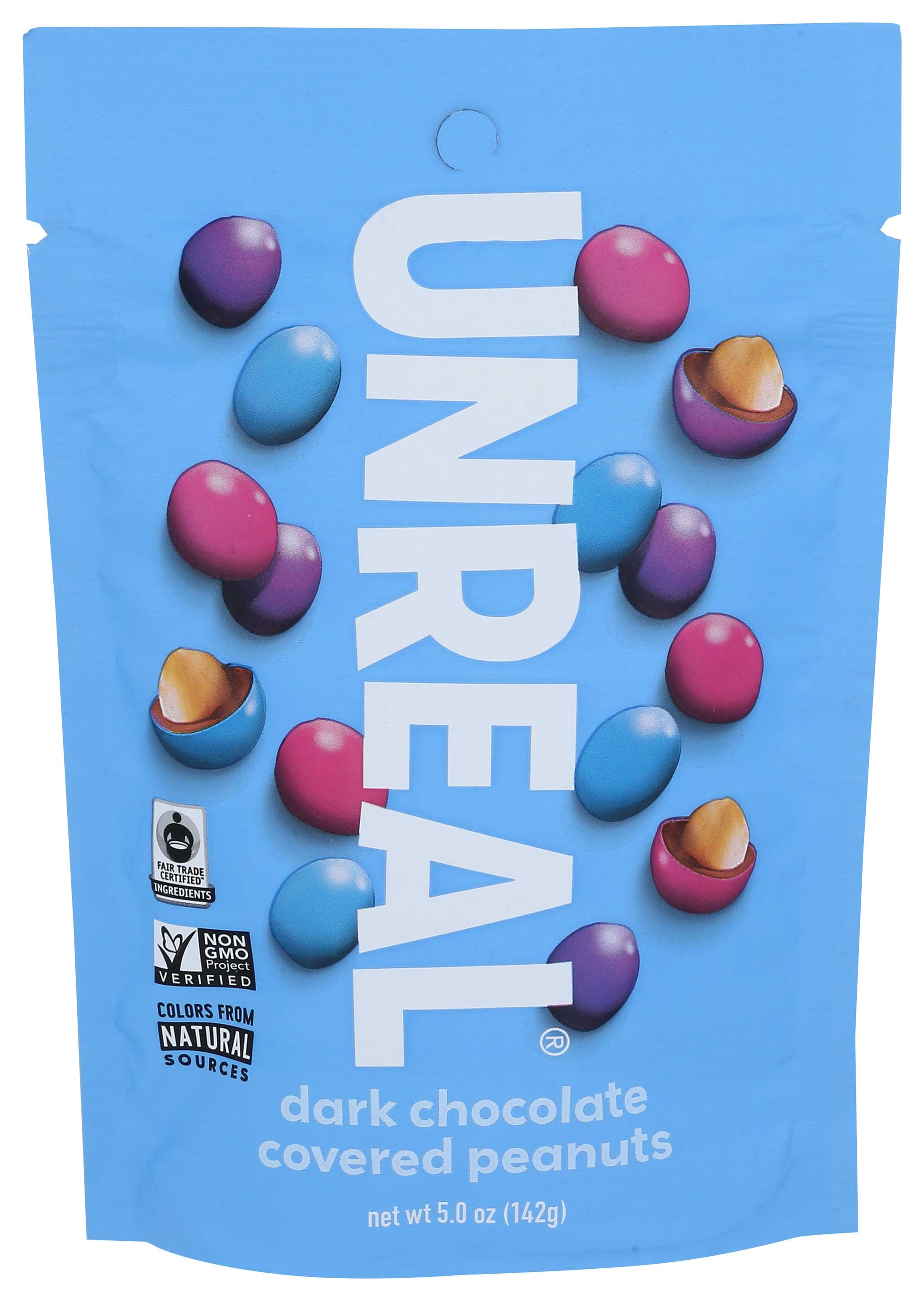 Unreal Dark Chocolate Peanut Gems, 6 Ounce -- 6 per case.
