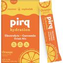 Pirq Orange Hydration Electrolyte Plus Curcumin Drink Mix, 10 count