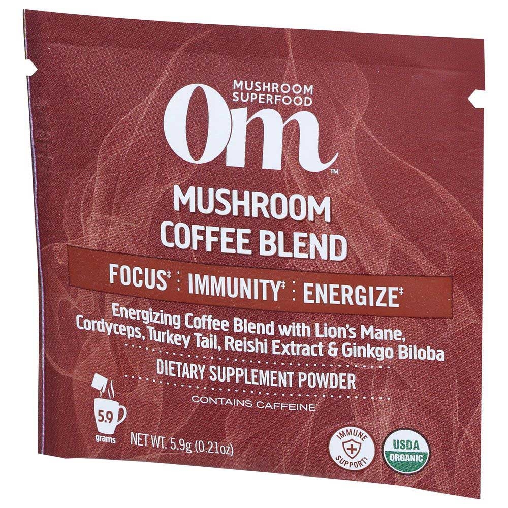 Om Organic Mushroom Coffee Blend, 0.20 Ounce -- 10 per case