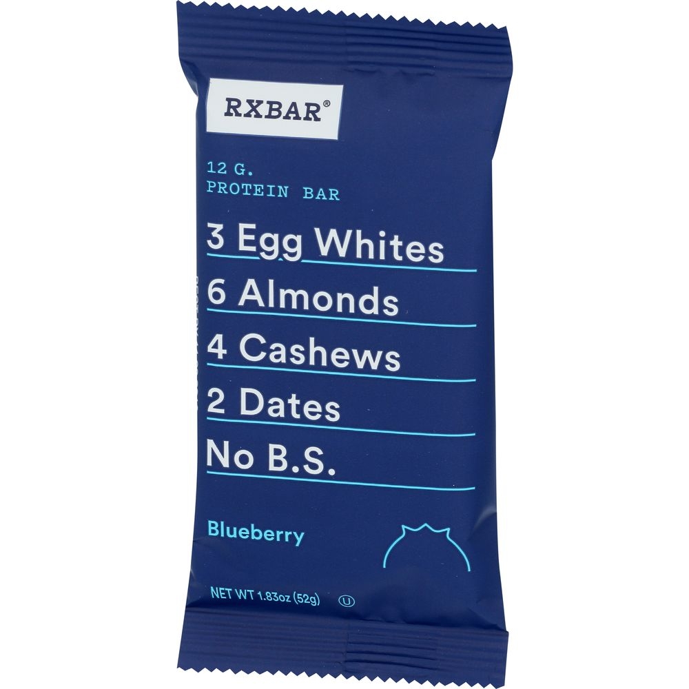 Rxbar Blueberry Protein Bar, 1.83 Ounce -- 12 per case.