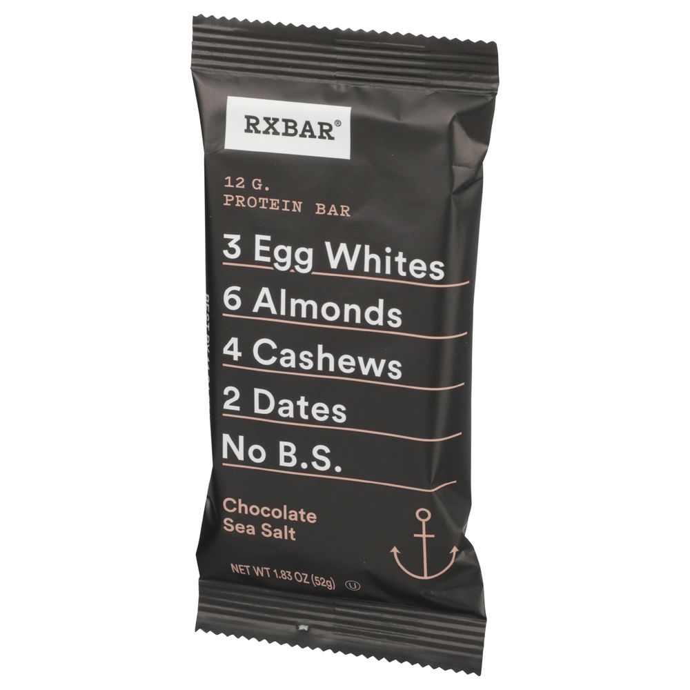 Rxbar Chocolate Sea Salt Protein Bar, 1.83 Ounce -- 12 per case.