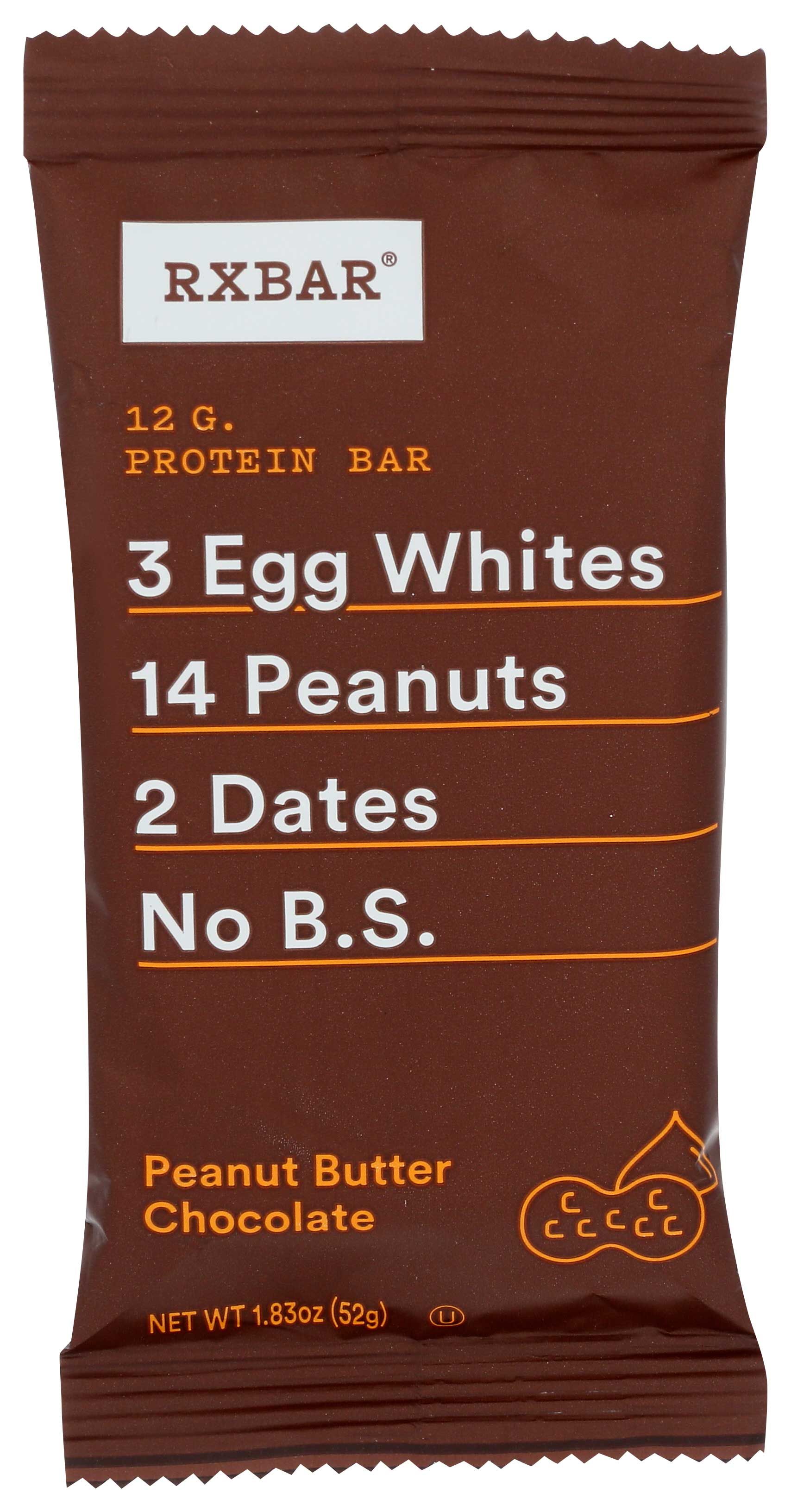 Rxbar Peanut Butter Chocolate Protein Bar, 1.83 Ounce -- 12 Per Case
