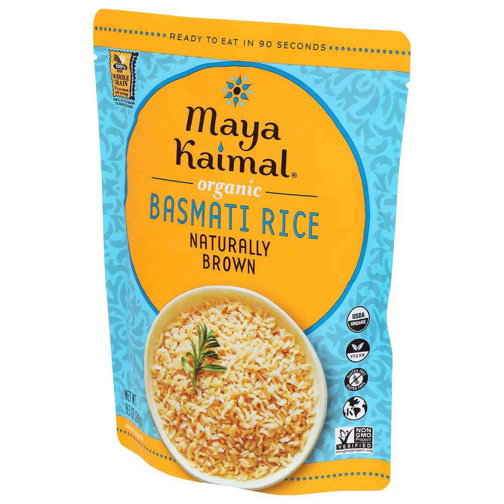 Maya Kaimal Organic Naturally Brown Basmati Rice, 8.5 Ounce -- 6 per case