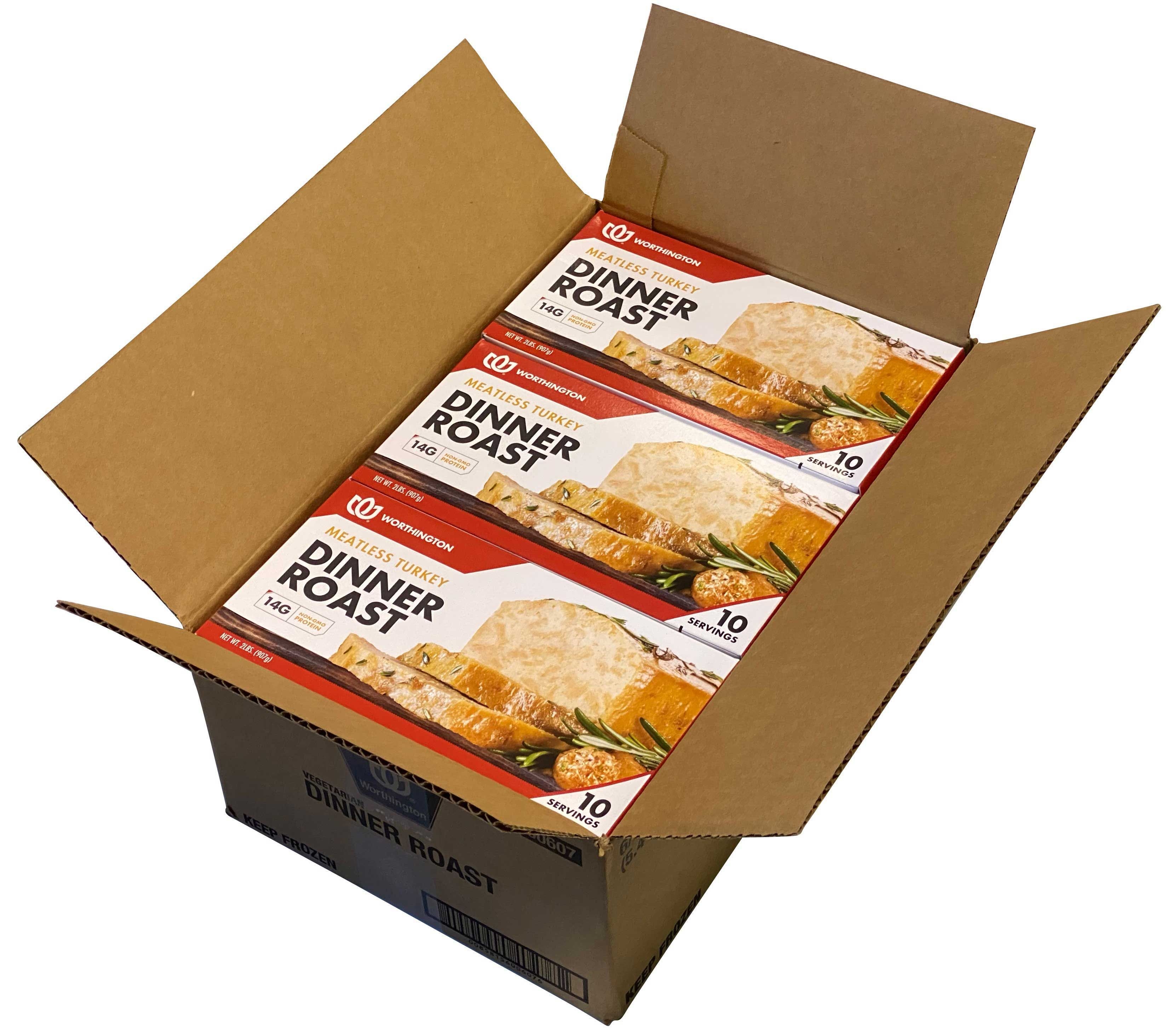 Worthington Plant-Based Turkey Dinner Roast, 2 Pound -- 6 per case