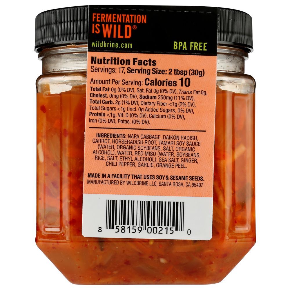 Wildbrine Miso Horseradish Kimchi, 18 Ounce -- 6 Per Case