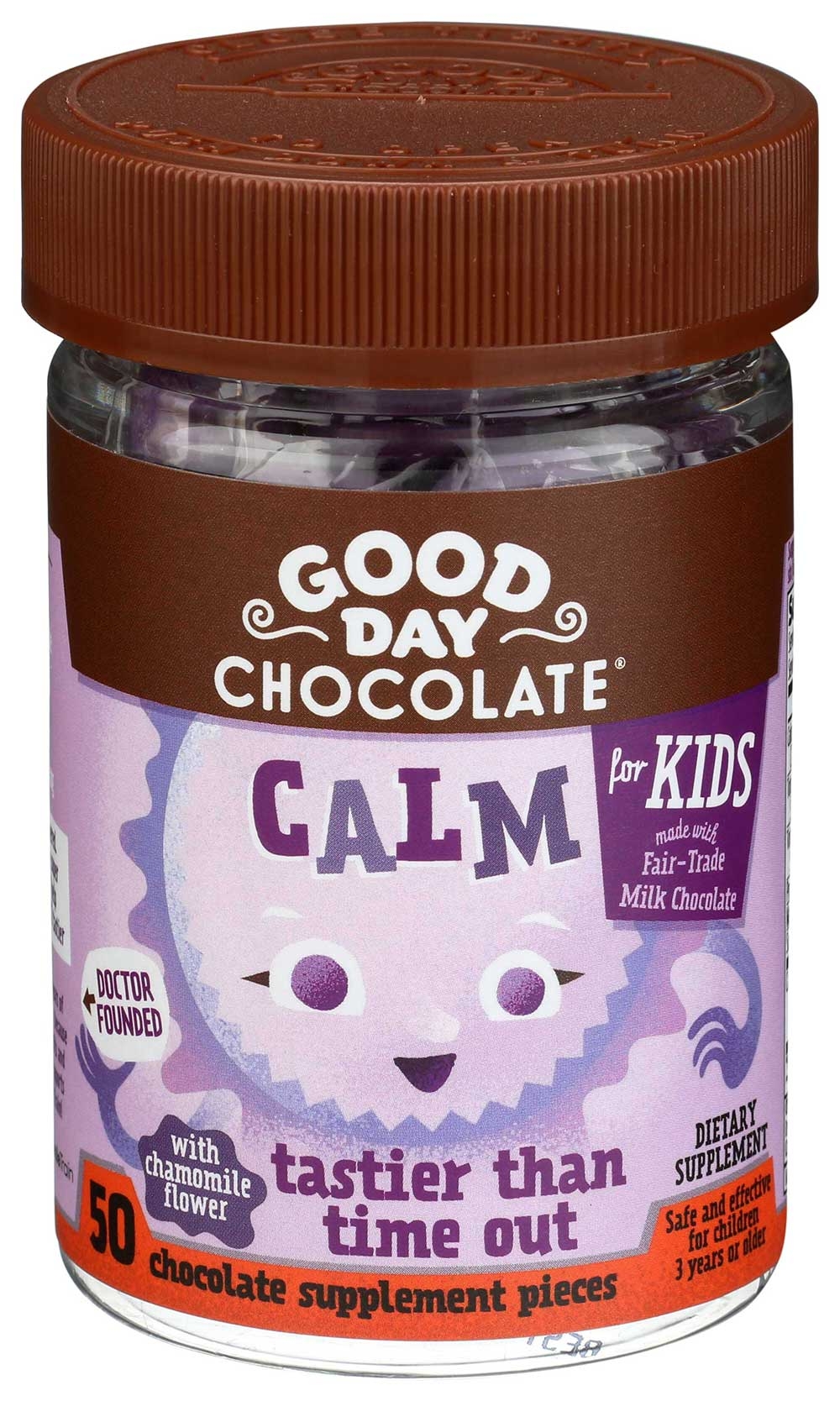 Good Day Chocolate Calm Supplement for Kids - 50 count per pack