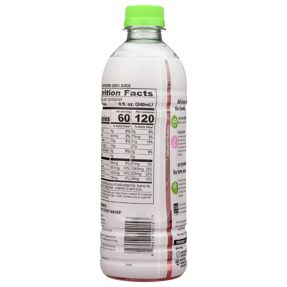 Harmless Harvest Organic 100 Percent Raw Coconut Water, 16Ounce -- 12 per case.