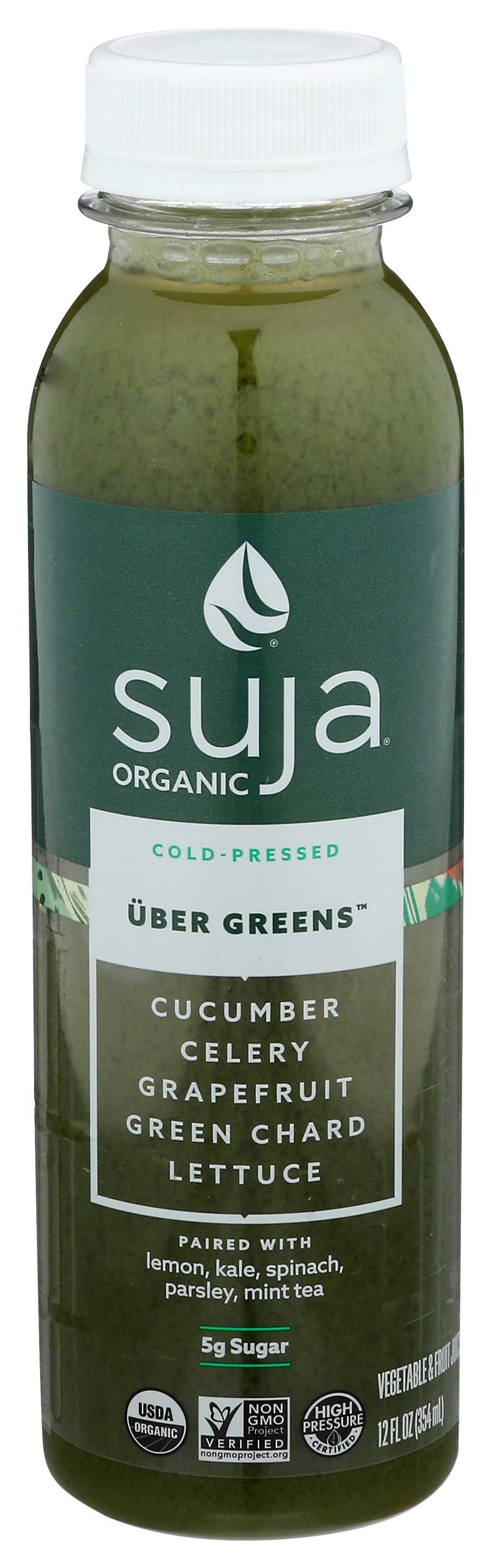 Suja Essentials Organic Uber Greens Juice, 12 Fluid Ounce -- 6 Per Case