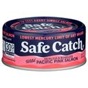 Safe Catch Skinless and Boneless Plain Wild Pacific Pink Salmon, 5 Ounce -- 6 per case