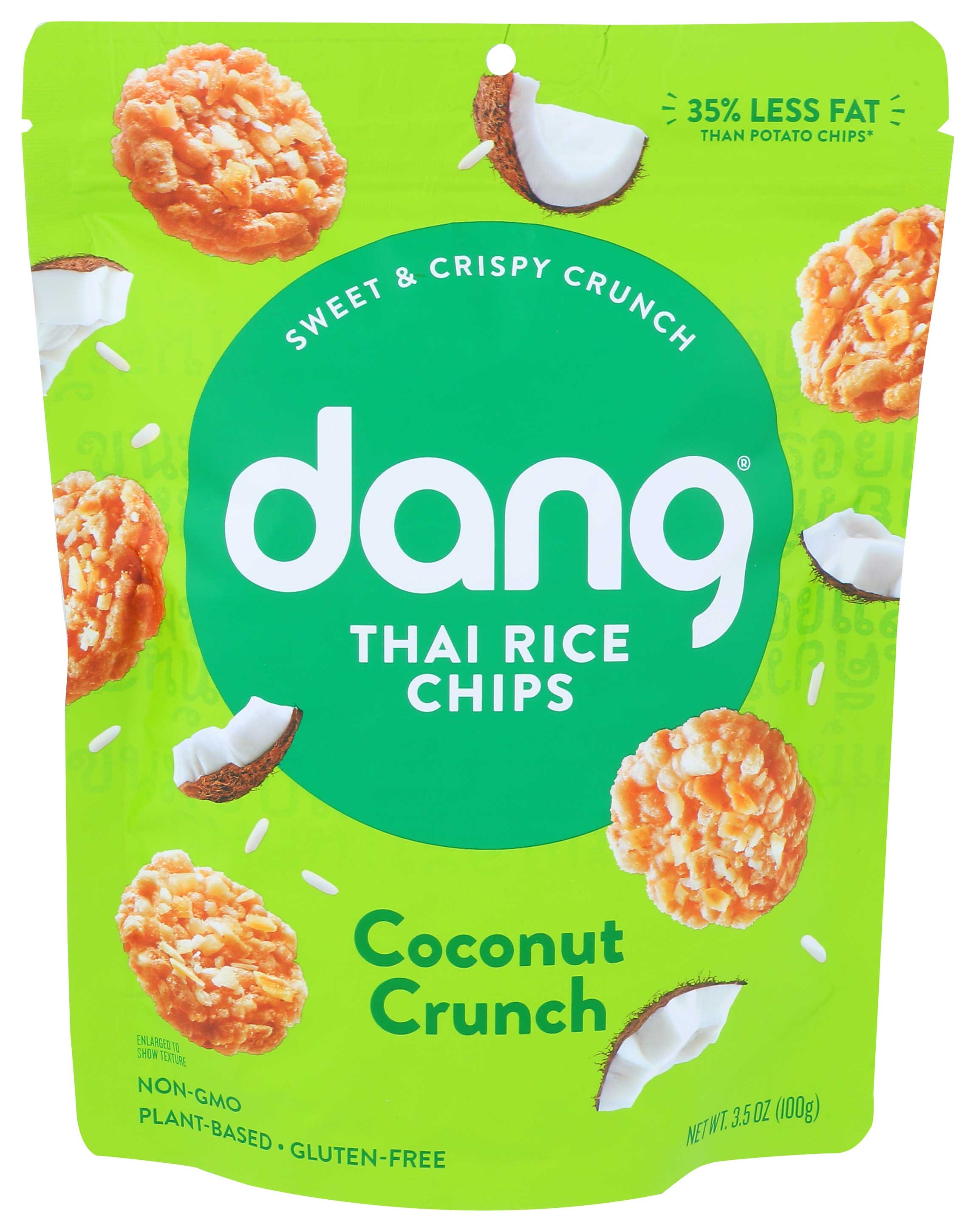 Dang Coconut Crunch Sticky Thai Rice Chips, 3.50 Ounce -- 12 per case