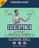 Suckerpunch Gourmet Classic Dill Pickle Chip, 3.4 Ounce -- 12 per case