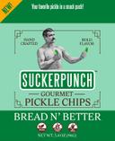 Suckerpunch Gourmet Bread and Butter Pickle Chip, 3.4 Ounce -- 12 per case