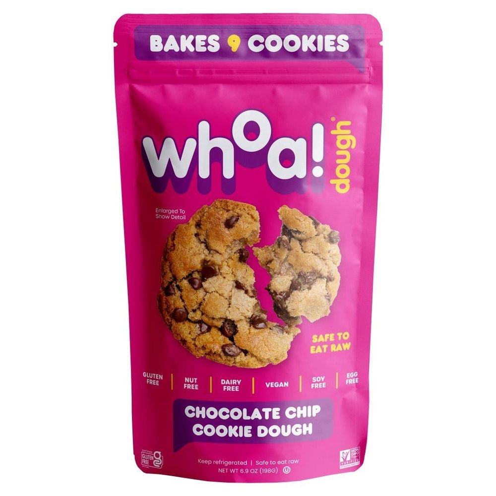 Whoa Dough Ready to Bake Chocolate Chip Cookie Dough, 6.9 Ounce -- 6 per case