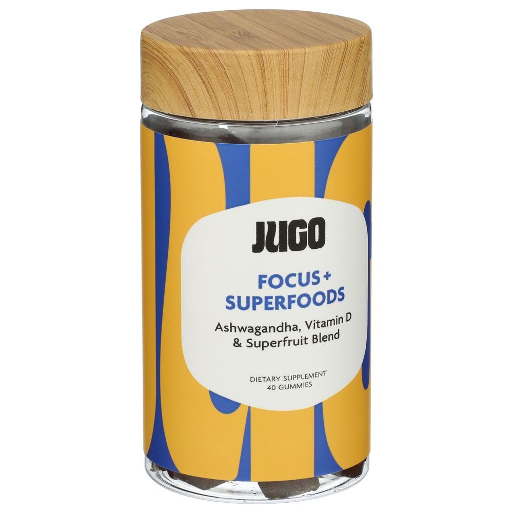 Jugo Focus Plus Superfoods Gummies, 40 Count