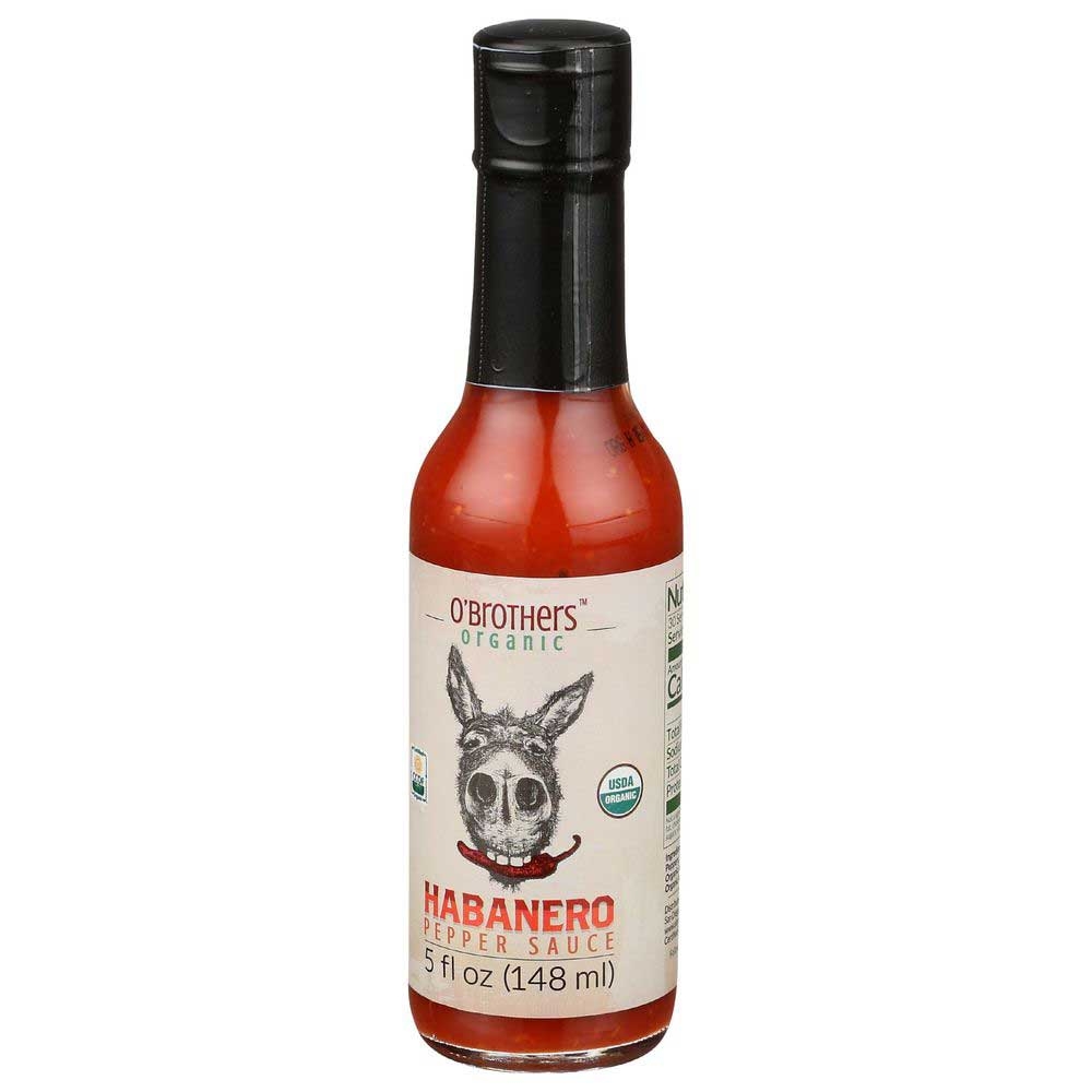 OBrothers Organic Habanero Pepper Sauce, 5 Fluid Ounce -- 12 per case