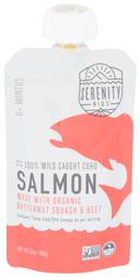 Serenity Kids Organic Wild Caught Salmon with Butternut Squash and Beet Baby Food, 3.5 Ounce Pouch -- 6 per case