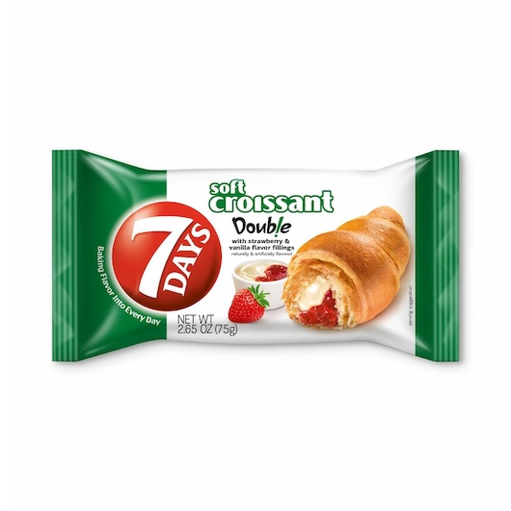 7 Days 2.65 Ounce Soft Croissant - counter Shipper, 24 count