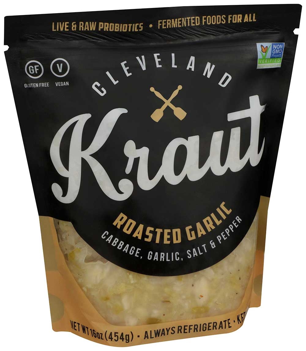 Cleveland Kraut Roasted Garlic Sauerkraut, 16 Ounce -- 6 per case