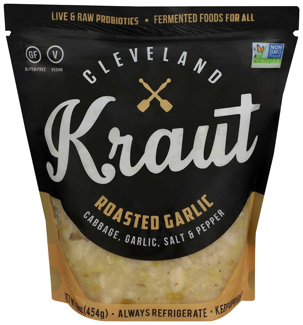 Cleveland Kraut Roasted Garlic Sauerkraut, 16 Ounce -- 6 per case