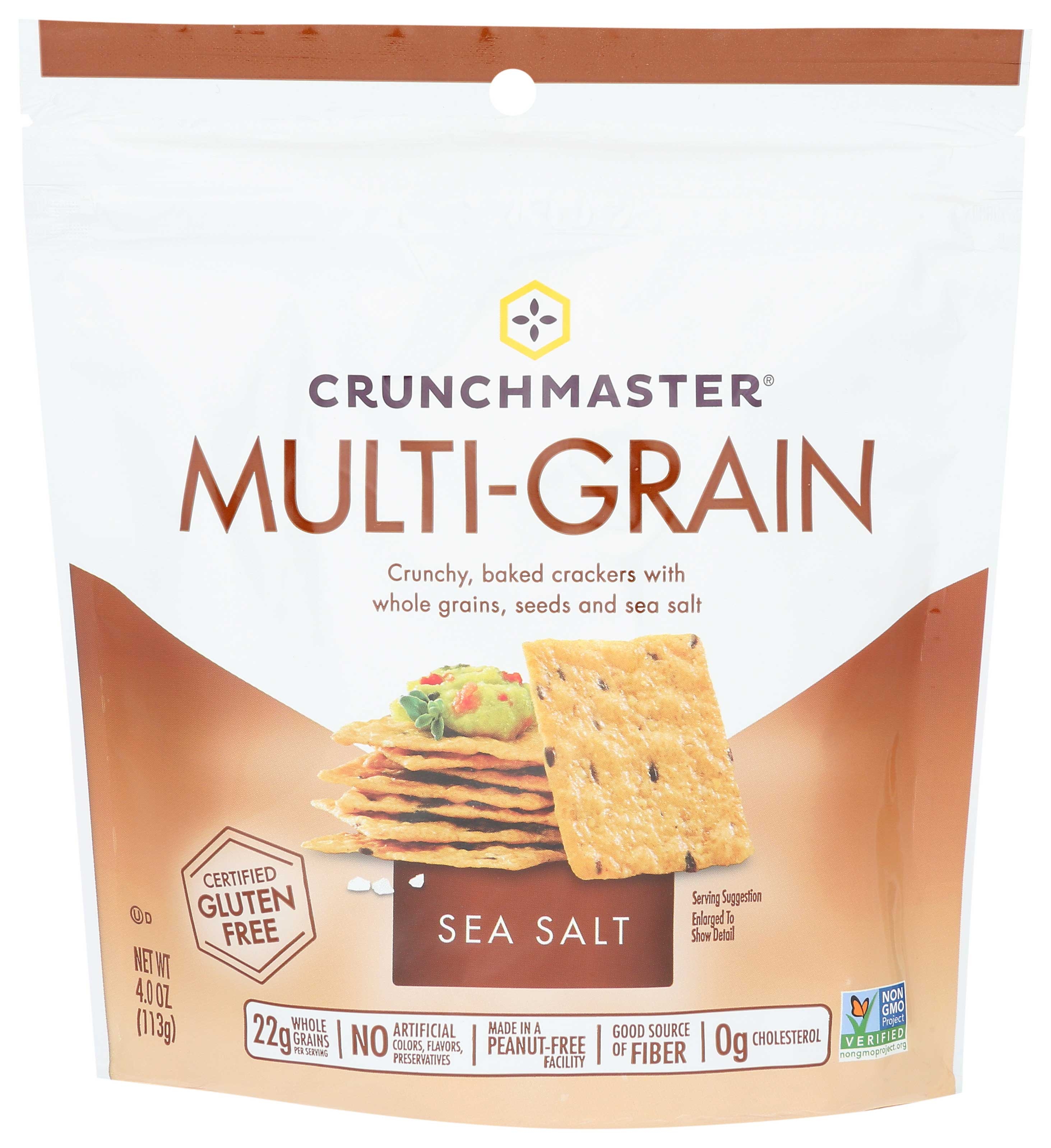 Crunchmaster Sea Salt Multi Grain Cracker, 4 Ounce -- 12 per case