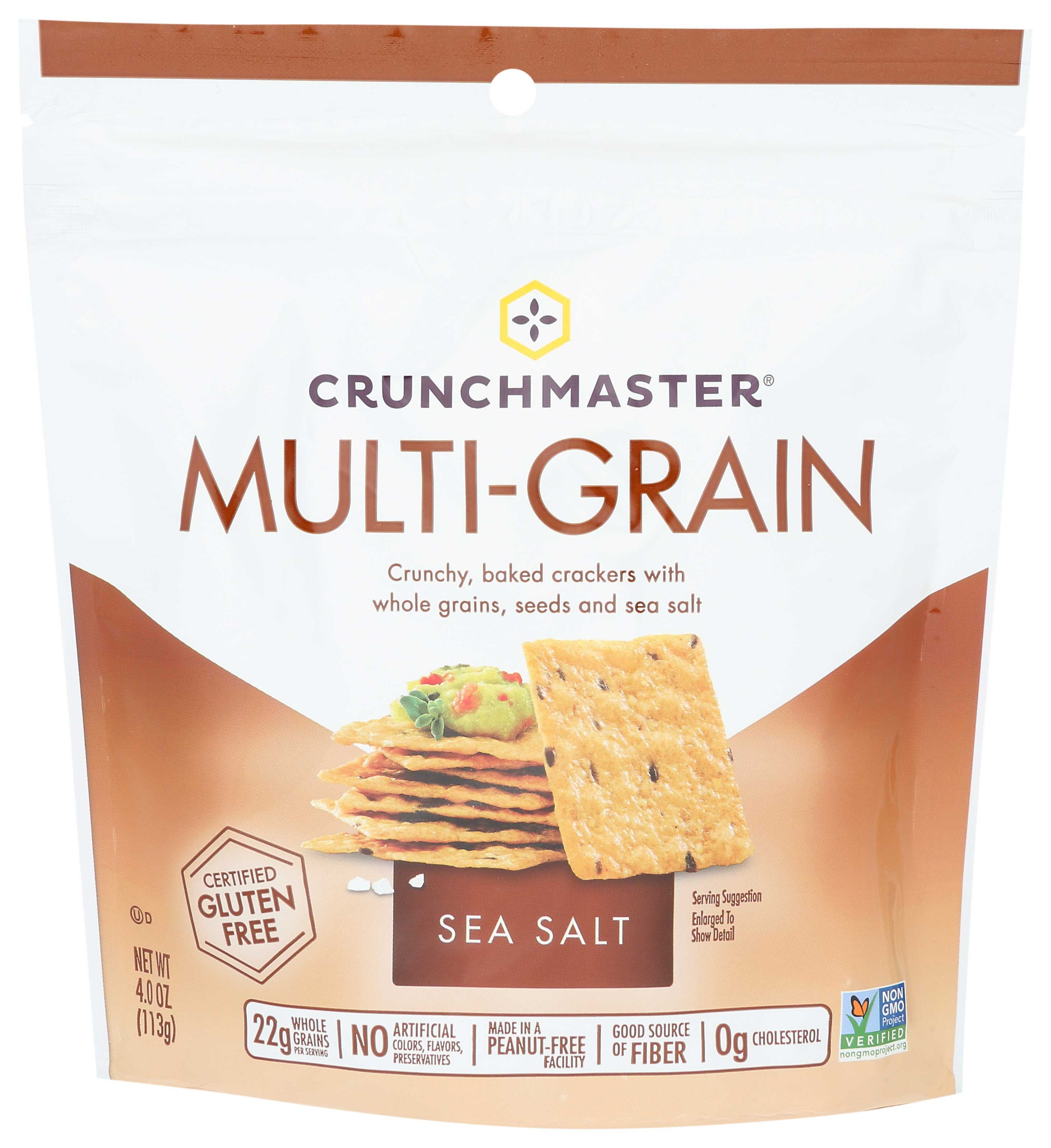 Crunchmaster Sea Salt Multi Grain Cracker, 4 Ounce -- 12 Per Case