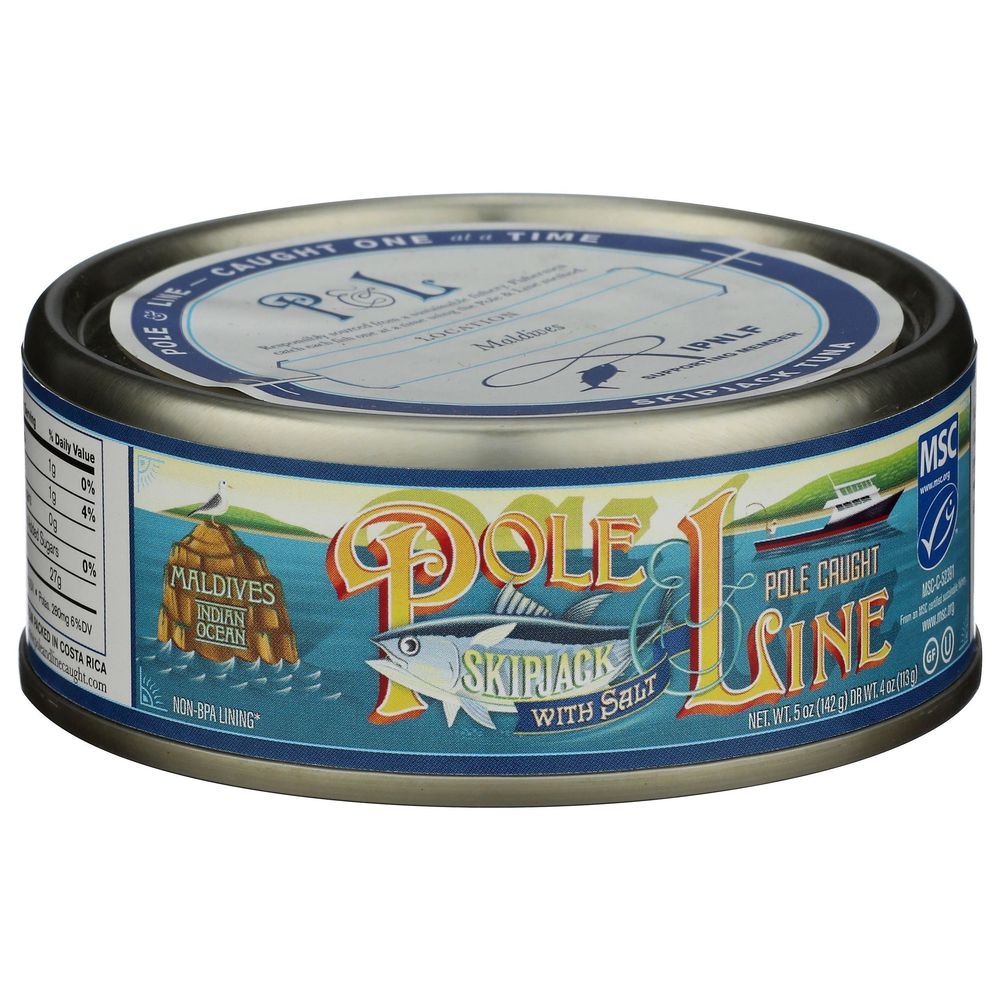 Pole and Line Skipjack with Salt in Water, 5 Ounce -- 12 per case