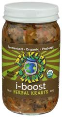 Pickled Planet Organic I Boost Herbal Sauerkraut, 16 Ounce -- 6 per case