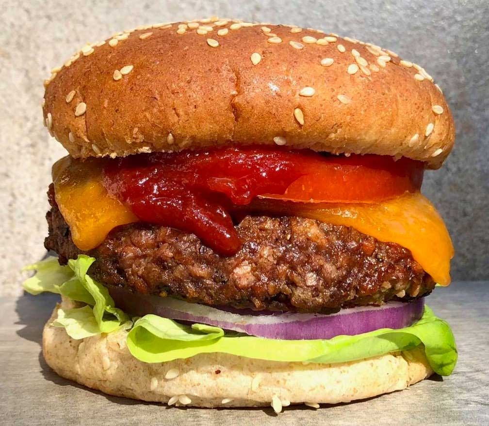 Hungry Planet Vegan Premium Beef Burger, 5.3 Ounce -- 30 per case