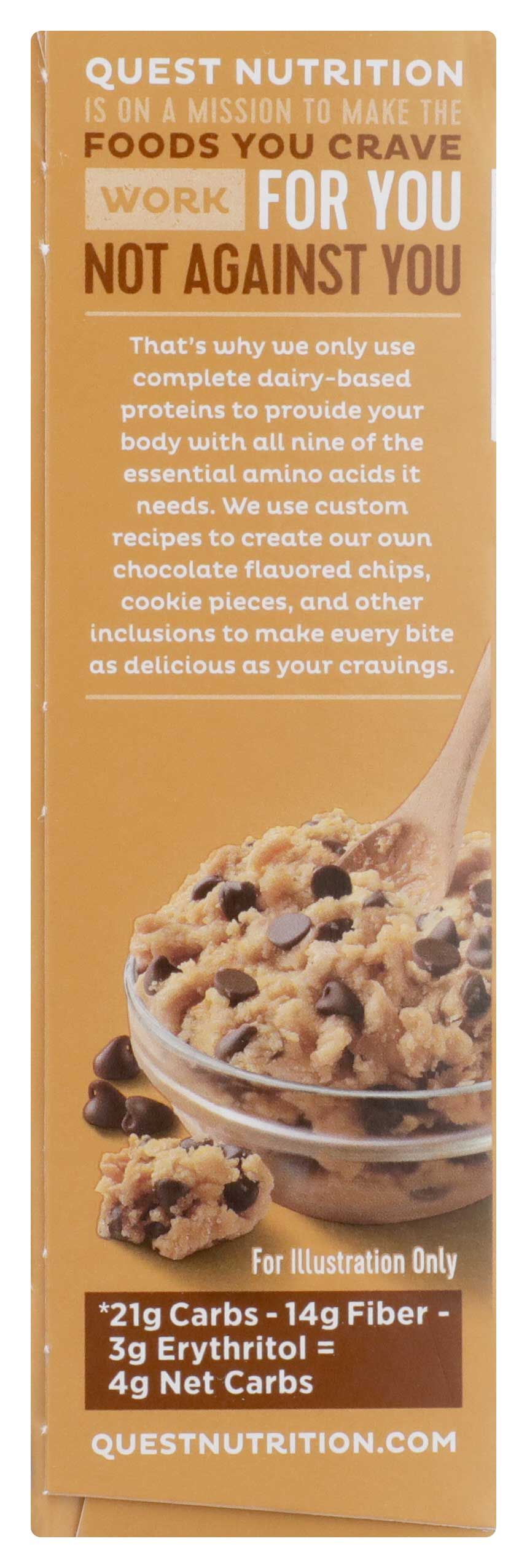 Quest Chocolate Chip Cookie Dough Protein Bar, 2.12 Ounce -- 12 Per Case