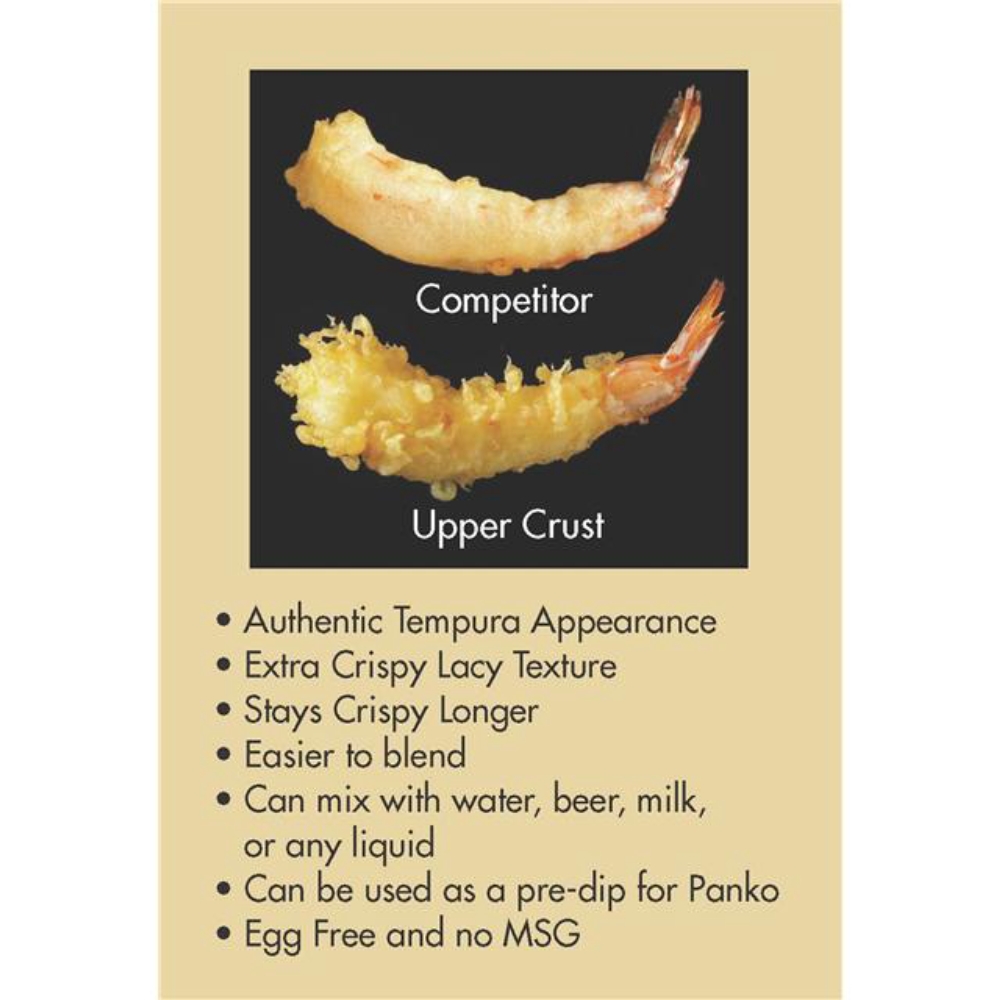 Upper Crust Enterprises Gourmet Tempura Batter Mix, 30 Pound.