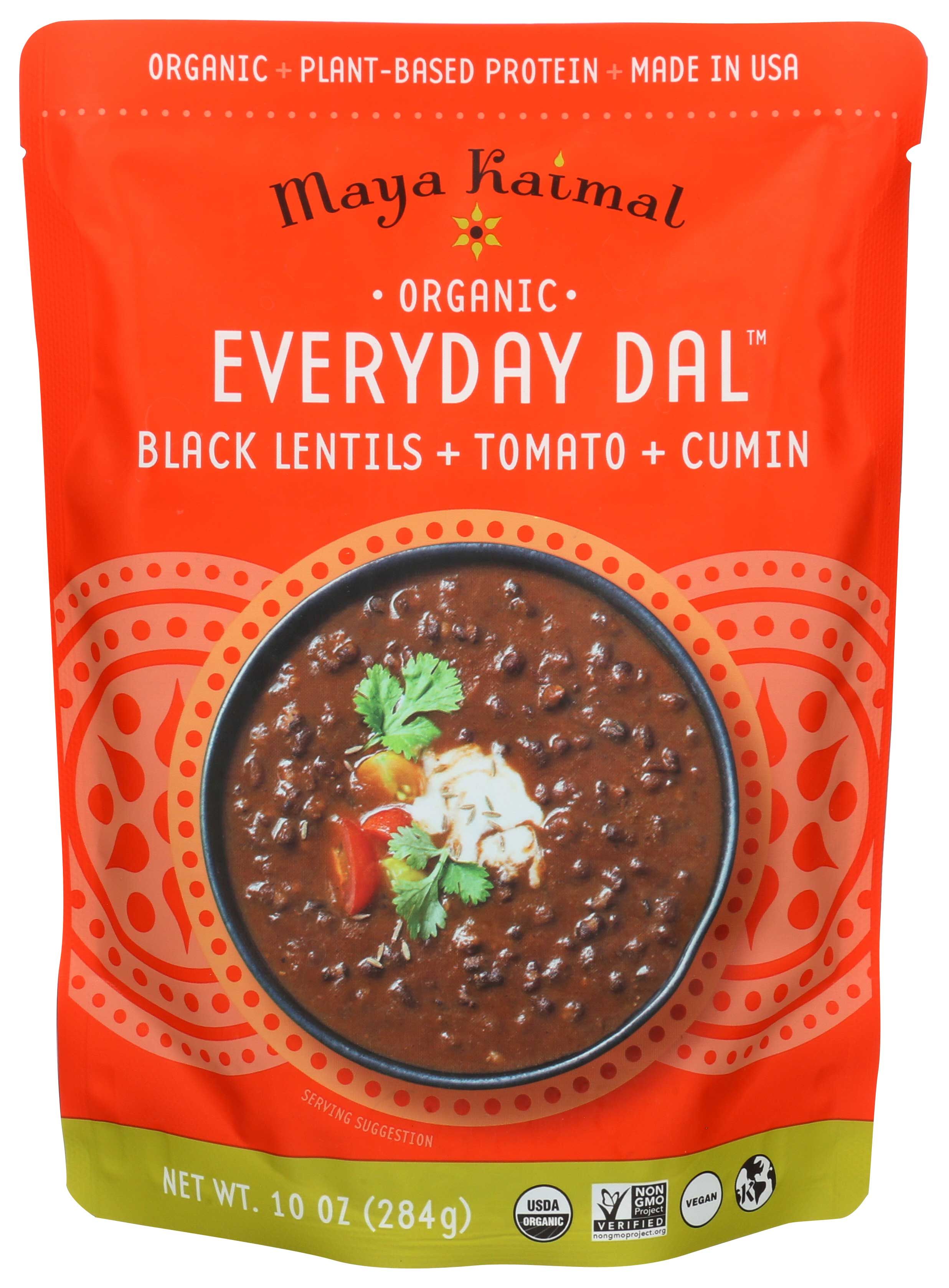 Maya Kaimal Black Lentils Tomato And Cumin Everyday Dal, 10 Ounce -- 6 Per Case
