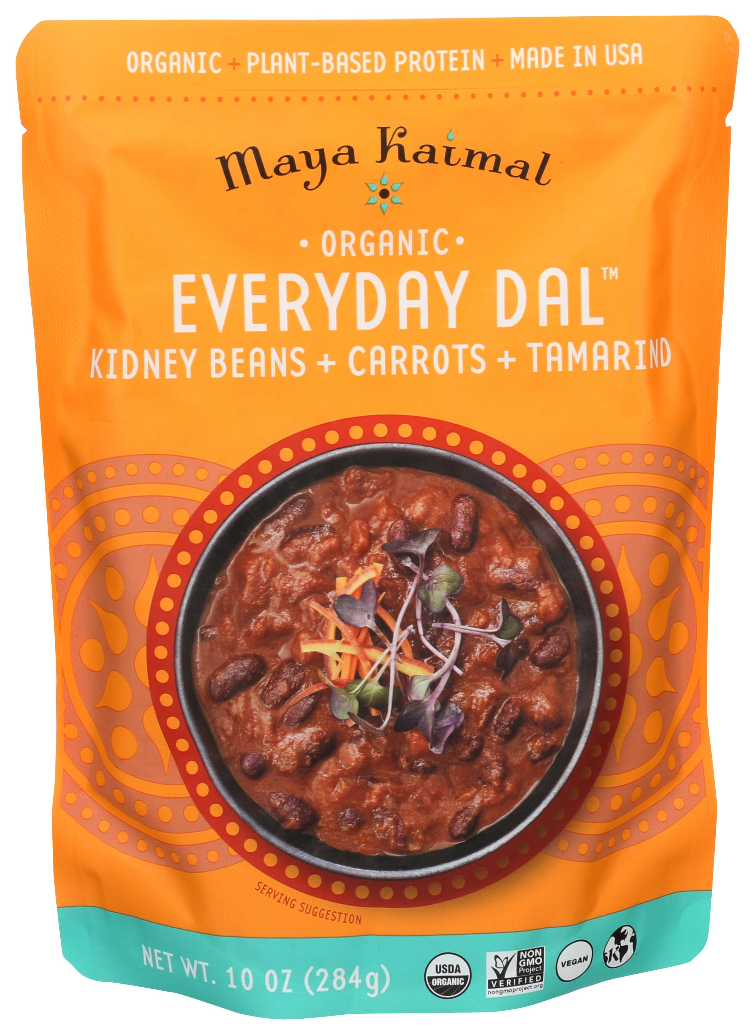 Maya Kaimal Kidney Beans Carrots and Tamarind Everyday Dal, 10 Ounce -- 6 per case