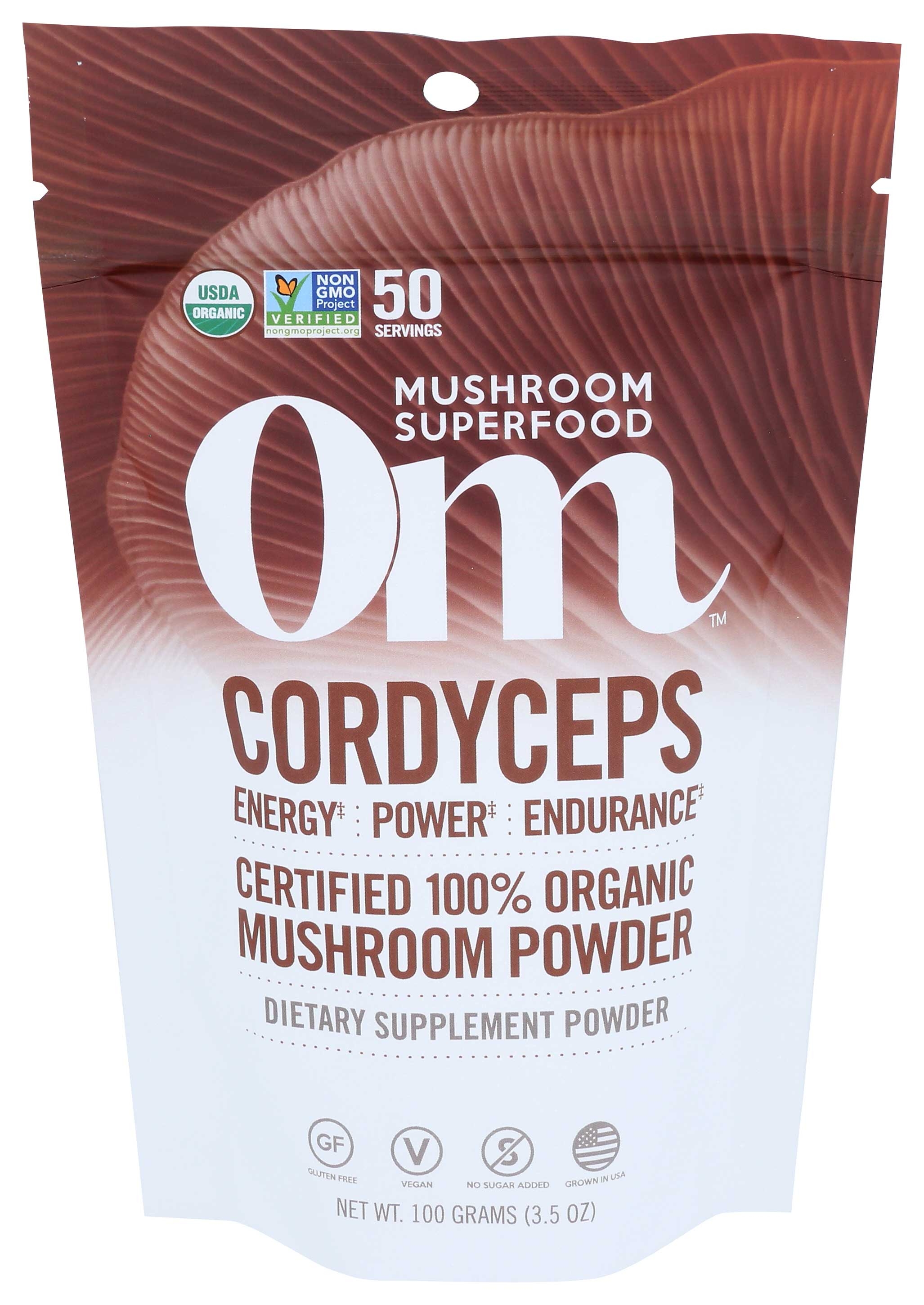 Om Organic Cordyceps Mushroom Powder, 3.5 Ounce