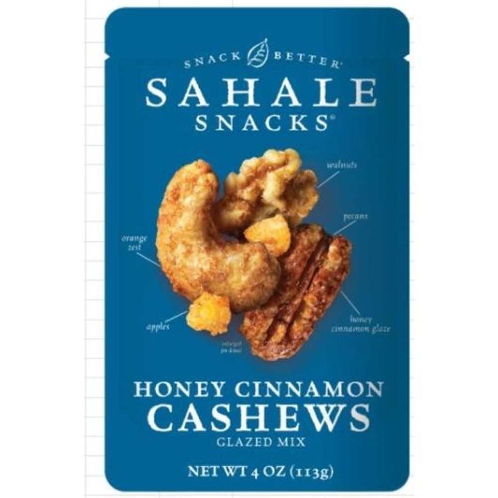 Sahale Snacks Honey Cinnamon Cashews, 4 Ounce -- 6 per case