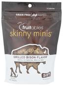 Fruitables Skinny Minis Grilled Bison Soft Dog Treats, 5. Ounce -- 12 per case