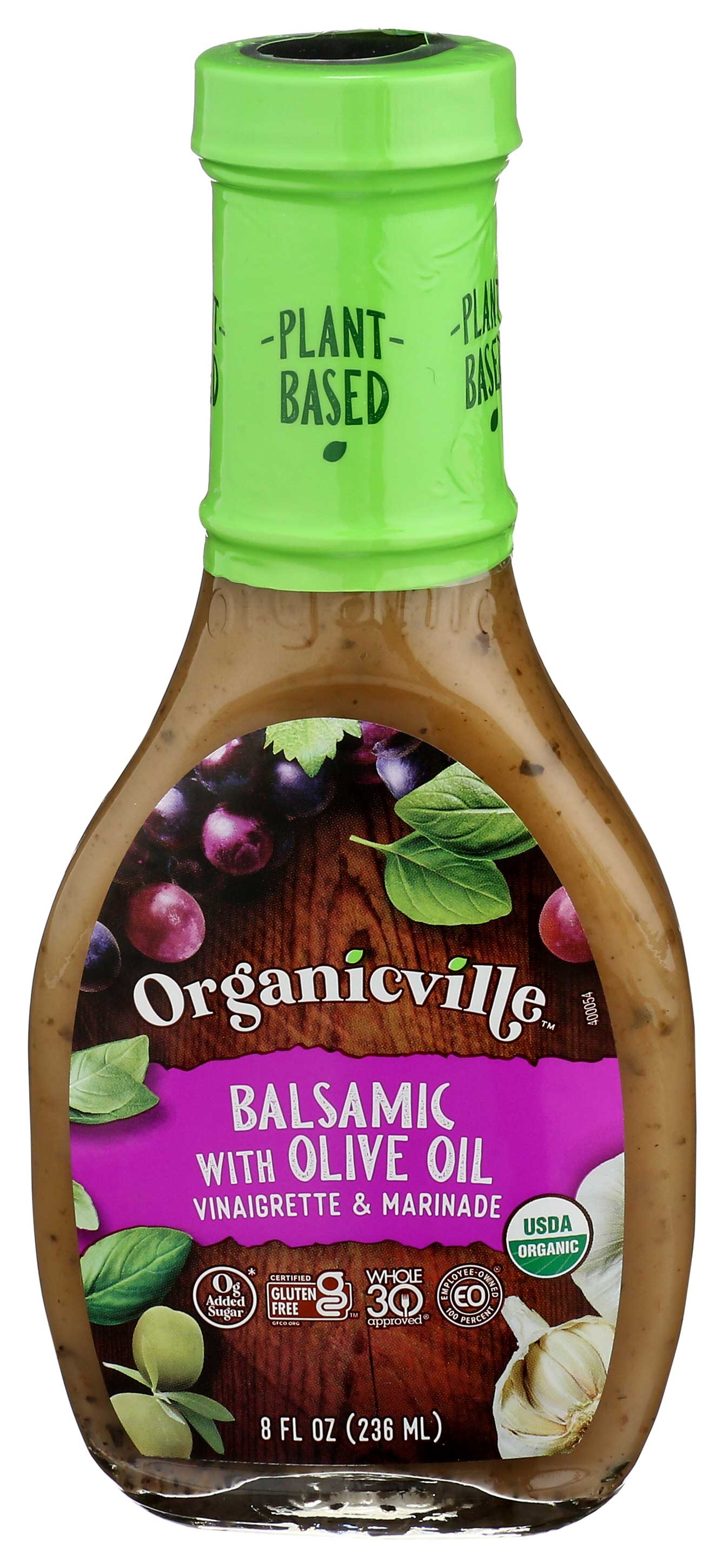 OrganicVille Organic Olive Oil and Balsamic Vinaigrette, 8 Ounce -- 6 per case.