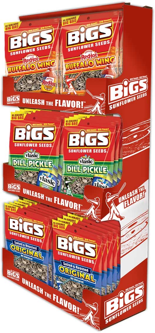 Bigs Assorted Sunflower Seed, 5.35 Ounce -- 36 Per Case