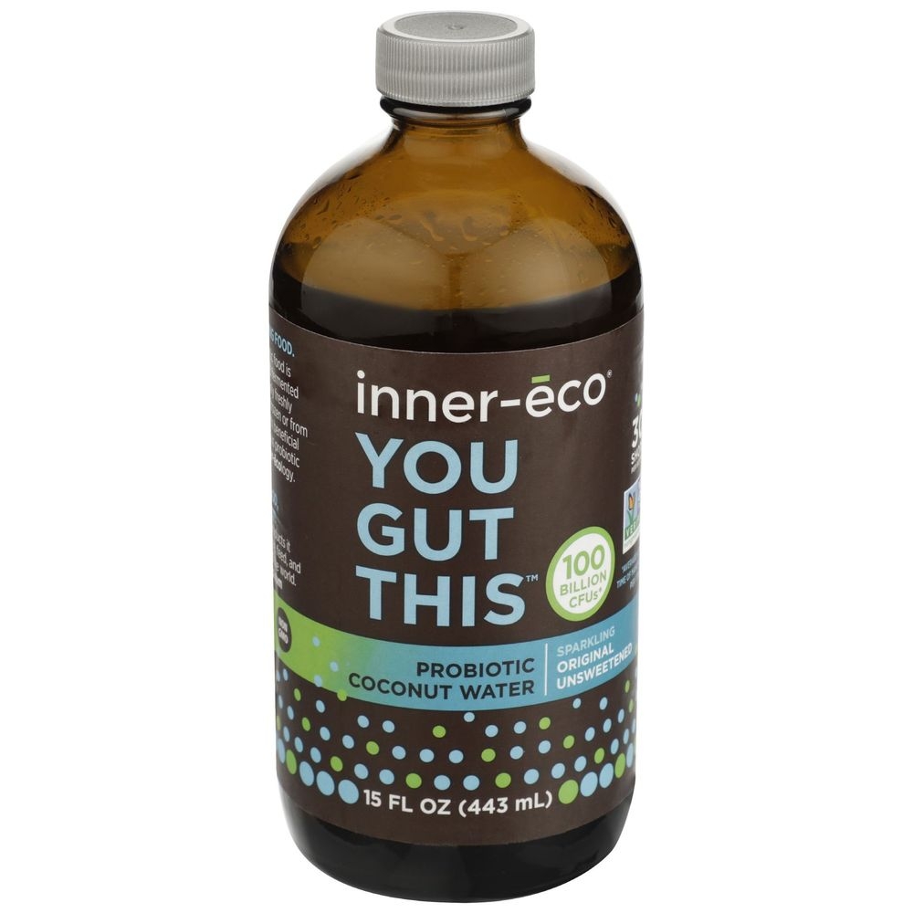 Inner Eco Original Unsweetened Probiotic Coconut Water, 15 Fluid Ounce -- 4 per case