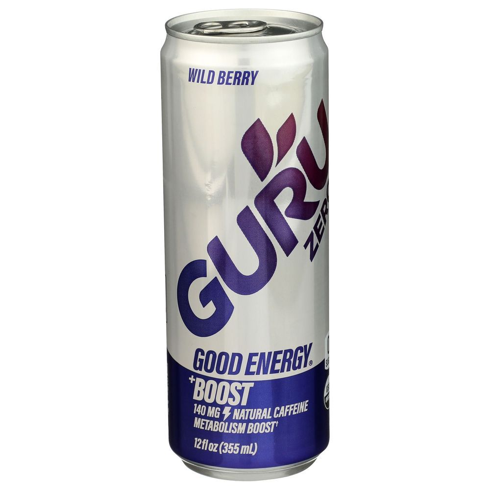 Guru Zero Wild Berry Energy Drink, 12 Fluid Ounce -- 24 Per Case