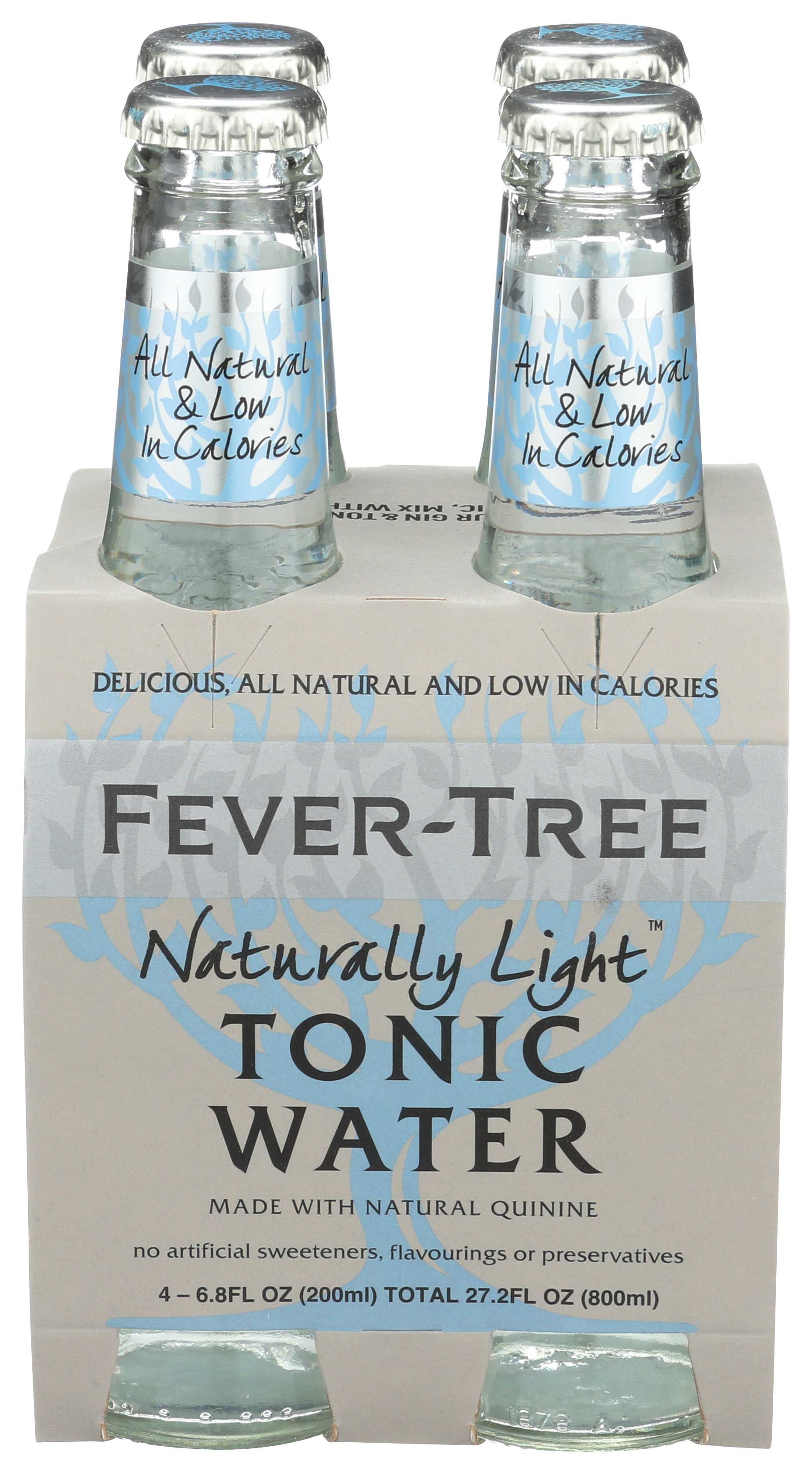 Fever-tree Naturally Light Tonic Water, 6.8 Fluid Ounce, 4 Count -- 6 Per Case