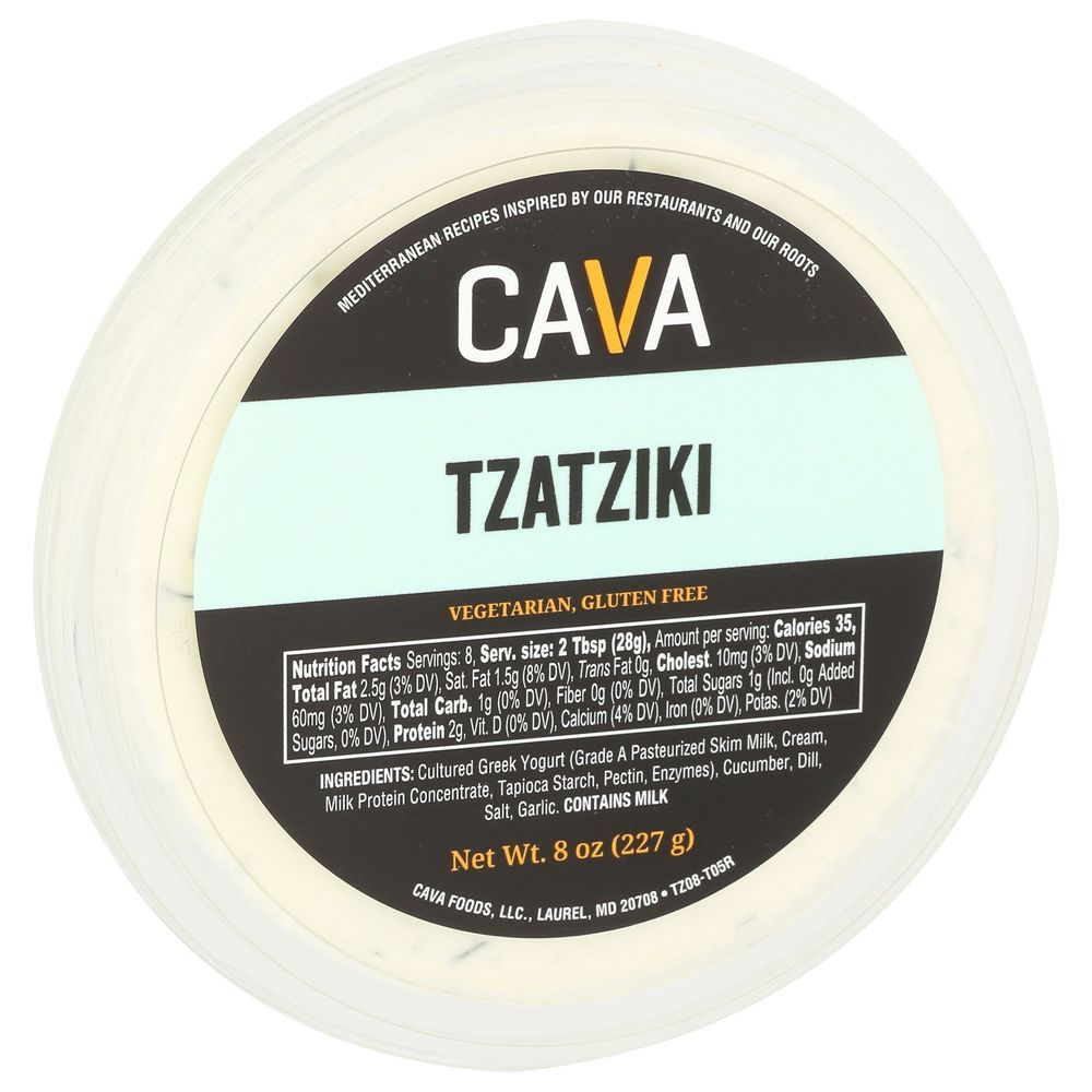 Cava Tzatziki Sauce, 8 Ounce -- 12 Per Case