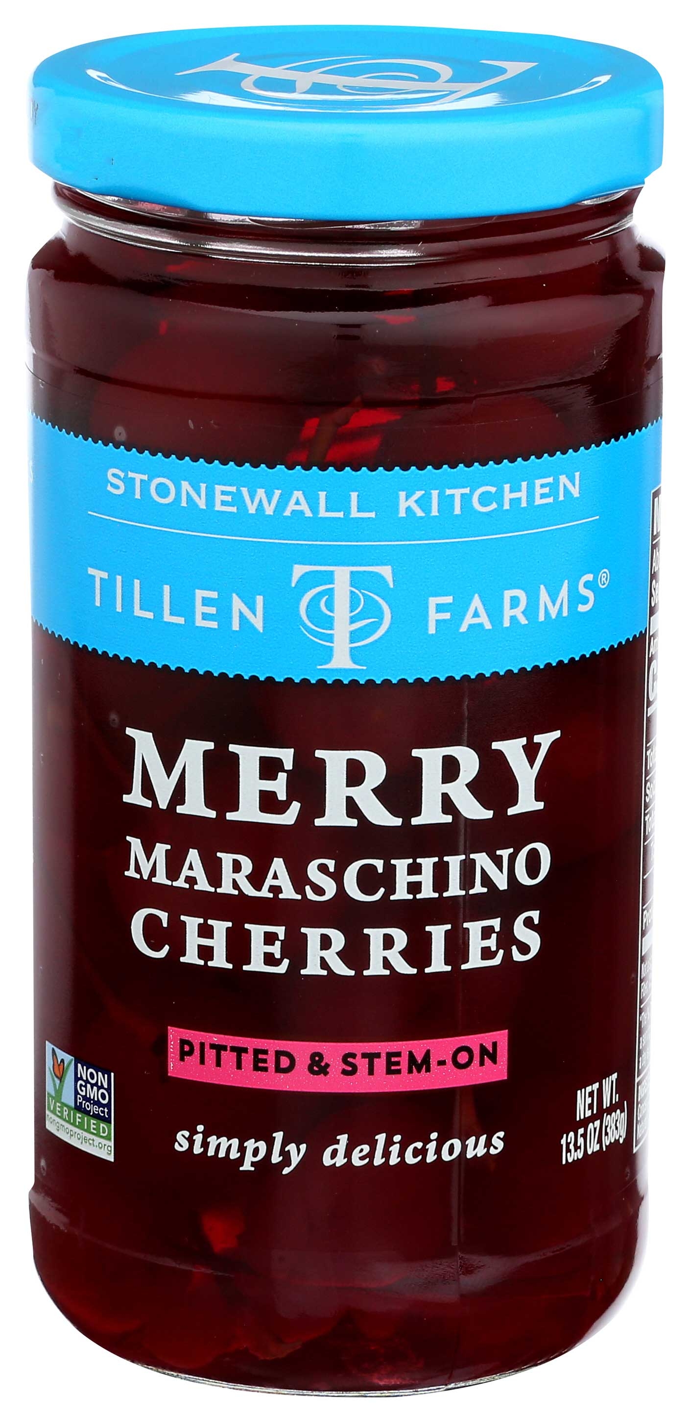 Tillen Farms Pitted Merry Maraschino Cherries, 13.5 Ounce -- 6 per case