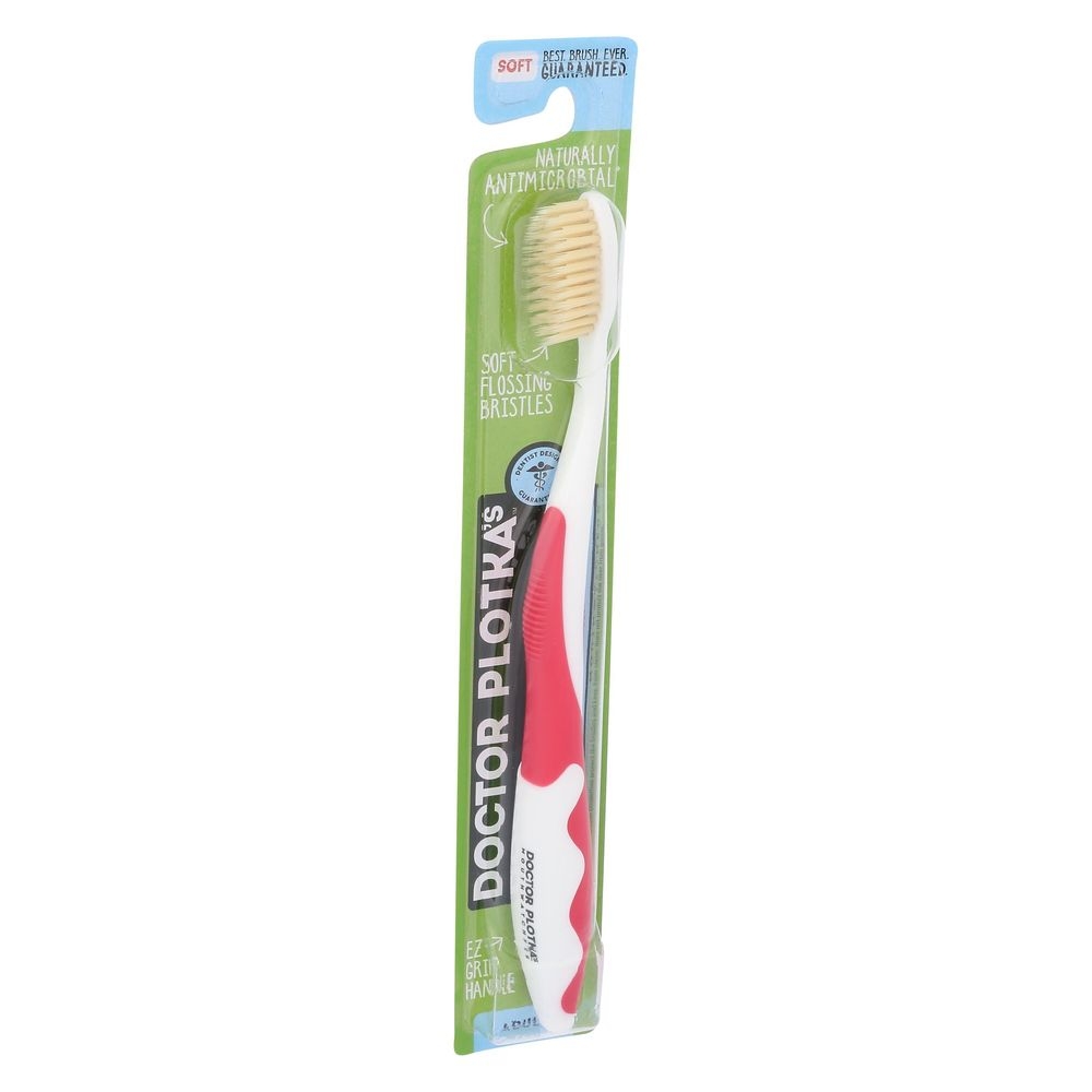 Doctor Plotkas Mouth Watchers Adult Red Toothbrush