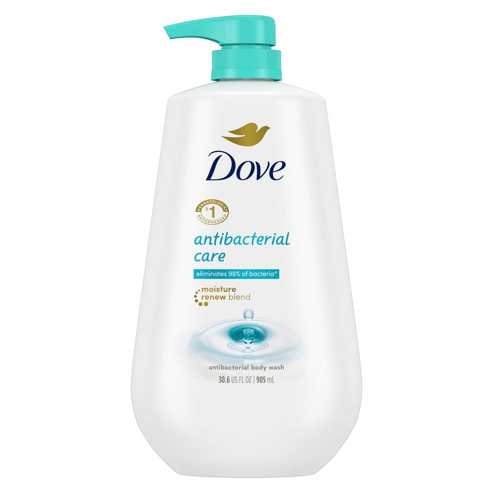 Dove Antibacterial Body Wash with Pump, 30.6 Ounce -- 3 per case