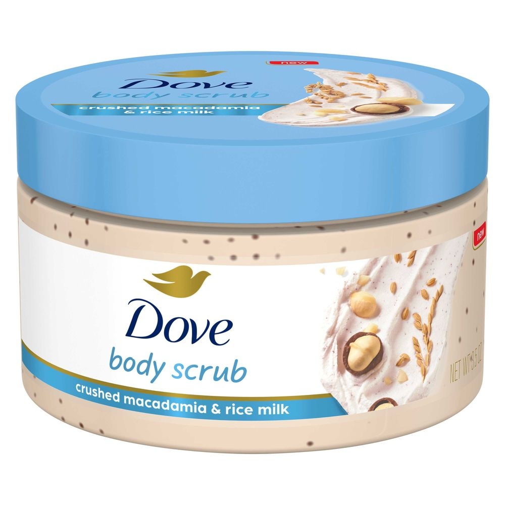 Dove Crushed Macadamia And Rice Milk Body Scrub, 3.5 Ounce -- 12 Per Case