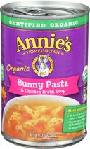 Annies Homegrown Bunny Pasta and Chicken Broth Soup, 14 Ounce -- 12 per case
