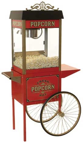 Winco BenchmarkUSA Cart/Trolley for Street Vendor Popcorn Machine, 38 x 23 x 33 inch -- 1 set