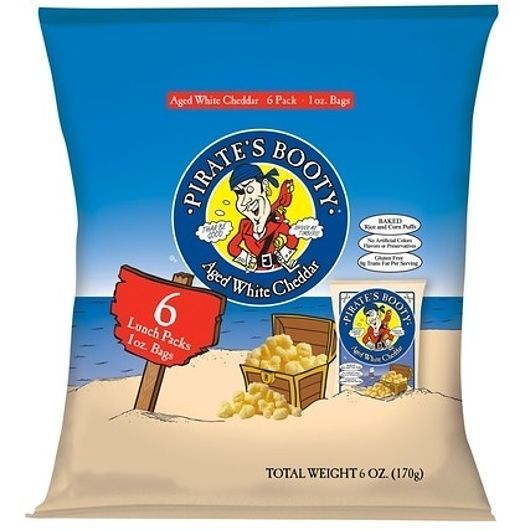 Pirate's Booty Aged White Cheddar Cheese Puffs, 6 Ounce -- 2 Per Case